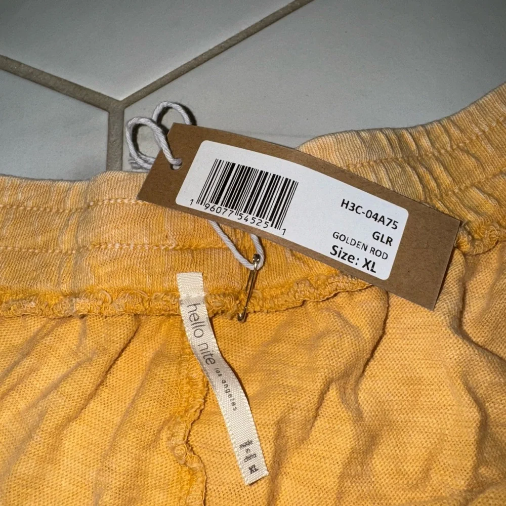 Hello Nite Lounge Shorts Size XL Color Golden Rod‎ NWT